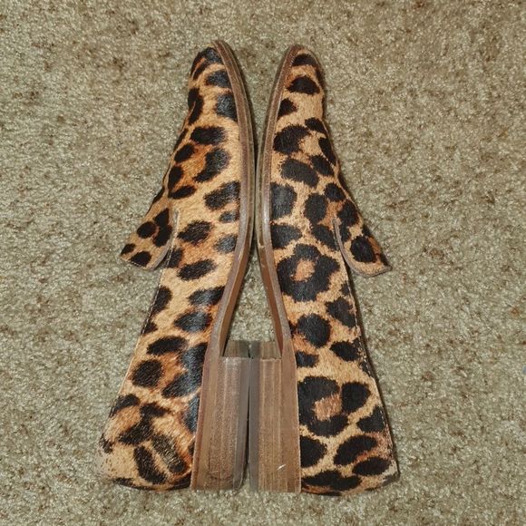 Madewell Leopard Calf Hair Loafers sz 6.5 - Picture 4 of 8
